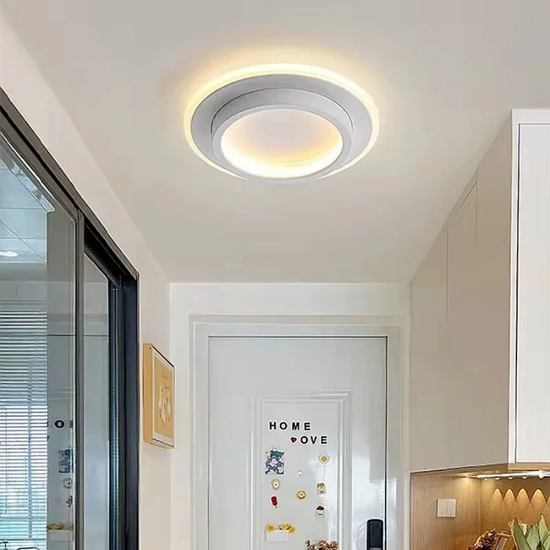 Plafon de Teto Redondo Sobrepor Branco LED com 3 Cores de Luz