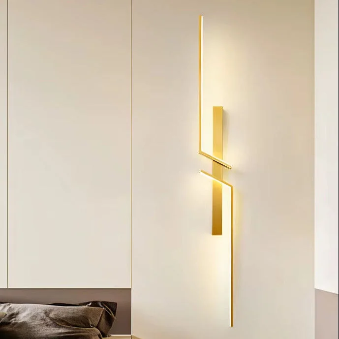 Arandela LED de Parede Amarante Dourada Bivolt - 3 Cores Ajustáveis