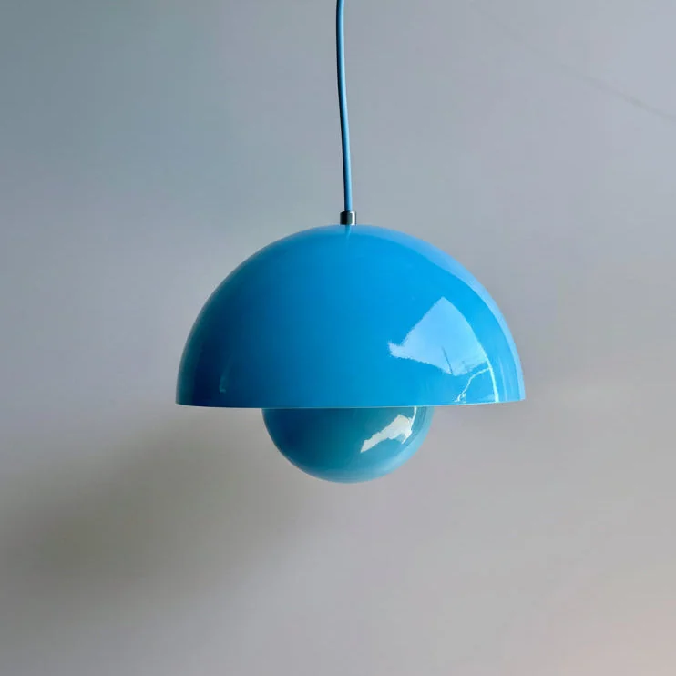 Pendente Luminária Cogumelo Infinity Azul - Toque Moderno e Versátil